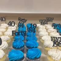 40th Anniversary cupcakes